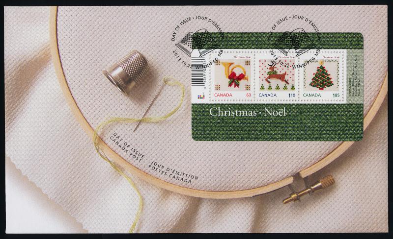 Canada 2687 on FDC Christmas Tree, Reindeer, Horn