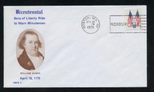 US 1519 UA Cover 200th Sons of Libery Ride CBCS cachet