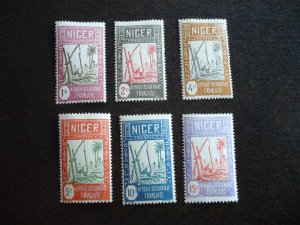 Stamps - Niger - Scott# 29,30,32-34,36 - Mint Hinged Part Set of 6 Stamps