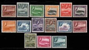 Antigua #107-121  MNH  Scott $77.95