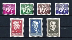 BELGIUM 1955 Anti-Tuberculosis Work (7v Cpt) Fresh MNH CV$70+