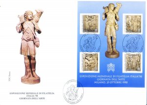 Italy '98. Art Day. 2 FDC.