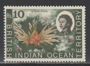 British Indian Ocean Territory,  10r Lionfish (SC# 33) MNH