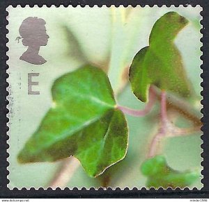 GREAT BRITAIN 2002 QEII E Multicoloured, Christmas-Ivy Leaves SG2323 FU