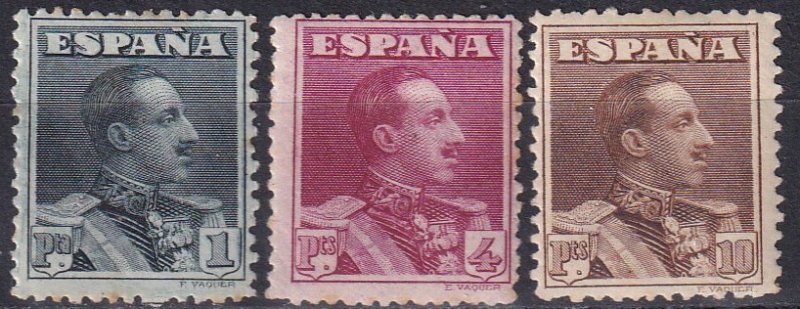 Spain #342-4  F-VF Unused   CV $143.00 (Z1541)