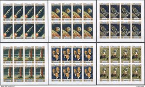 Imperf 1971 Manama Space Apollo 15 Michel #578B-83B 64 Euro 6Sh (8Set) ** Ar126