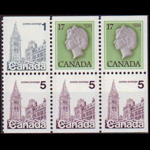 CANADA 1979 - Scott# 797a Parl.etc.BP Set of 6 NH