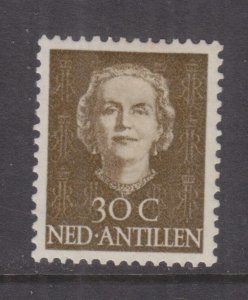 NETHERLANDS ANTILLES, 1954 Queen Juliana 7 1/2c., 22 1/2c. & 30c., lhm. 