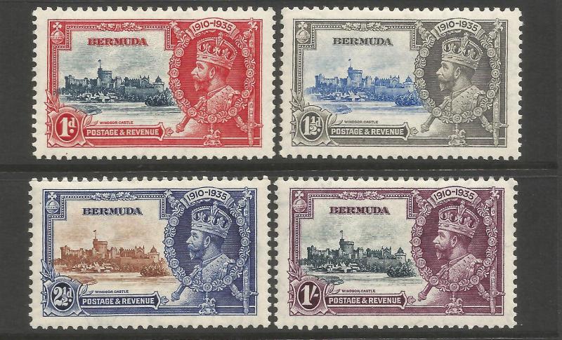 Bermuda 1935 KGV Silver Jubilee set unmounted mint