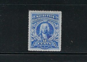 MAURITIUS SCOTT #115 1899 ADMIRAL DE LA BOURDONNAIS- 15 CENTS (BLUE)- MINT LH