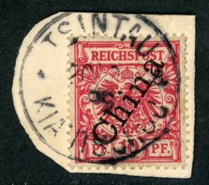 China 1898 Germany 10 Pfenning Michel 3 II (Sc #3) Kiautschou E731