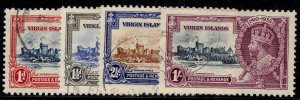 BRITISH VIRGIN ISLANDS GV SG103-106, 1935 SILVER JUBILEE set FINE USED. Cat £55.