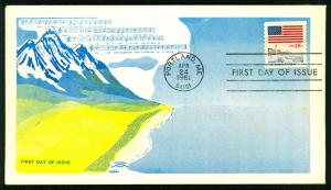 #1891 Flag and Anthem Coil - Colonial Cachets  MG