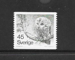 BIRDS - SWEDEN #1212  OWL MNH