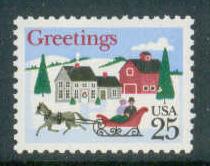 2400 25c Christmas Fine MNH
