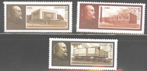 Russia Scott 5765-5767 MNH** Lenin Museums set  1989