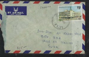 FIJI ISLANDS COVER (PP0305B) 1982  GPO 6C COVER SABETO TO SUVA 