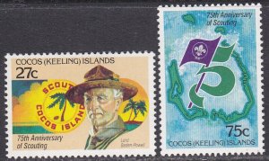Cocos Islands Sc #85-86 Mint Hinged
