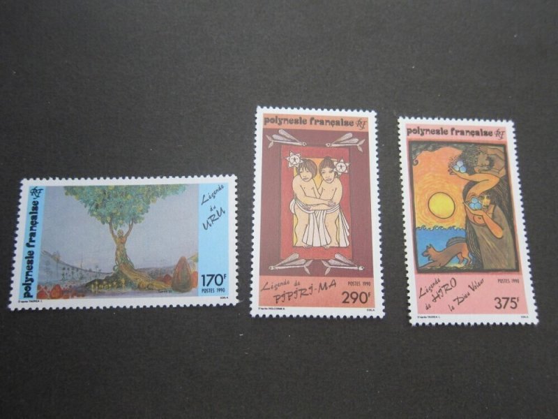 French Polynesia set 1990 Sc 549-51 MNH