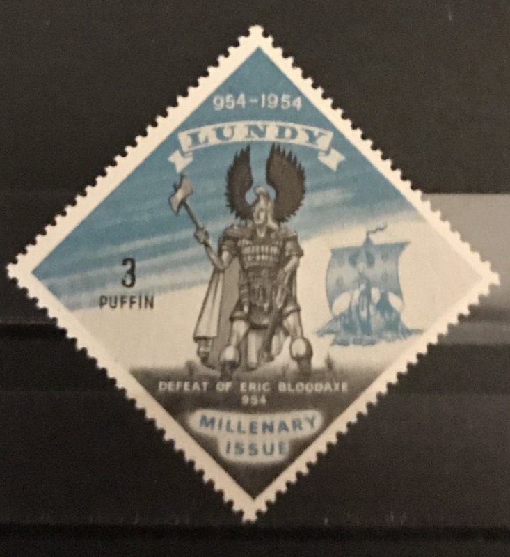 Lundy 1954 Millenary Issue, MNH