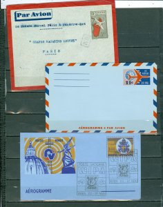 WORLDWIDE AEROGRAMS LOT of (6)