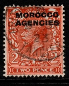 MOROCCO AGENCIES SG45 1914 2d ORANGE FINE USED