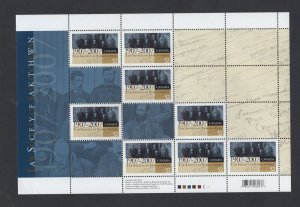 Canada #2227  (2007 Law Society pane of 8)  VFMNH CV $16.00