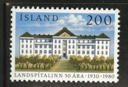 ICELAND Scott 538 MNH** 1980  University Hospital stamp