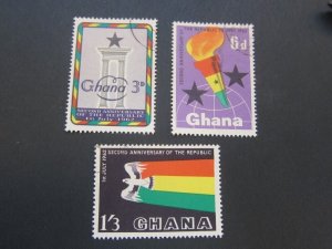 Ghana 1962 Sc 121-2 set FU