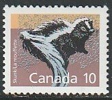 1988 Canada - Sc 1160ii - MNH VF - 1 single - Skunk