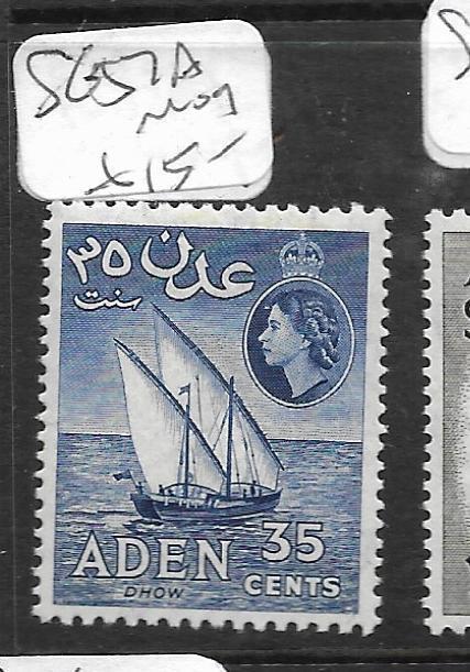 ADEN (P0704B) QEII  35C SAIL BOAT SG 57A  MOG