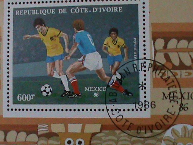 ​UPPER VOLTA-WORLD CUP SOCCER MEXICO'86-CTO S/S VF WE SHIP TO WORLDWIDE