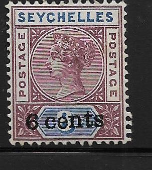 SEYCHELLES, 32,  HINGED, QUEEN VICTORIA, SURCHD