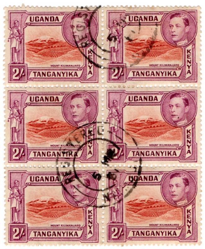 (I.B) KUT Postal : Mount Kilimanjaro 2/- (Registered Post)