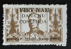 VIETNAM overprint Indochine Anatole-Amédée-Prosper Courbet 3c MLH V3926