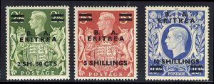 British Offices Abroad - Eritrea #14-26 (SG E13-25) Cat£95, 1950 George VI 5...
