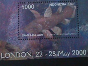 INDONESIA-SC#1902-STAMP SHOW-LONDON'2000--MNH S/S -VF-HARD TO FIND-LAST ONE