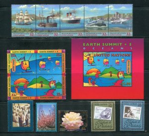 United Nations Earth Summit, Transportation, Philately Stamps and more 1997 MNH