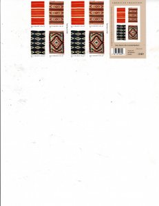 Rio Grande New Mexico Indian Blankets 37c US Posatge Booklet #3929b VF MNH