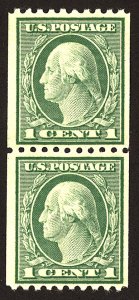 U.S. #486 MINT Pair OG LH