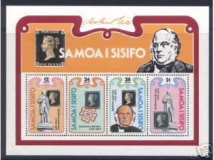 Samoa 516a MNH Stamp on Stamp, Rowland Hill