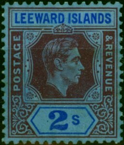 Leeward Islands 1938 2s Reddish Purple & Blue-Blue SG111 Fine LMM