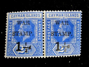 CAYMAN ISLANDS - SCOTT# MR1 - PAIR - MH - CAT VAL $40.00