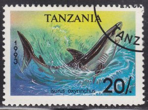 Tanzania 1136 Isurus Oxyrinchus Shark 1993