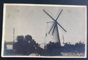 1946 Palestine RPPC Postcard Airmail cover to London England Village Scene