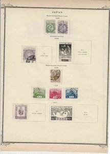 japan 1920 -  27  stamps on album page ref r11378