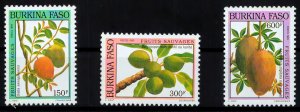 Burkina Faso 1993 Sc#964/966 FRUIT TREES Set (3) MNH