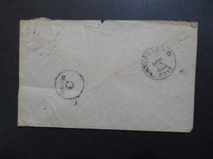 Great Britain 1886 Cover Liverpool to Boston / Light Creasing - Z8411 