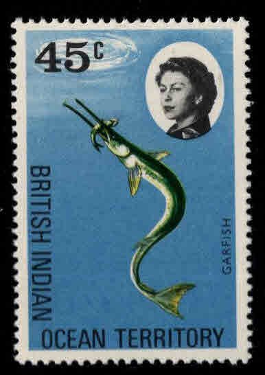 British Indian Ocean Territory BIOT Scott 23 MH* Garfish stamp