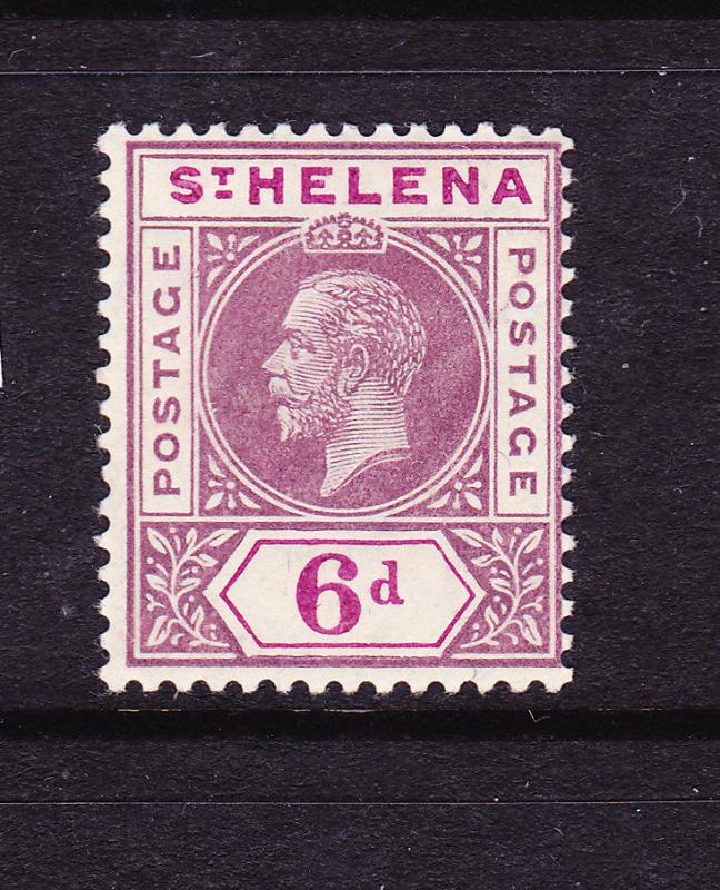 ST HELENA 1913  6d  KGV  MH  SG 86